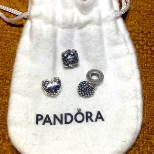 STERLING SILVER PANDORA CHARMS
